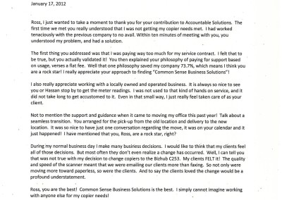 accountable solutions testimonial letter