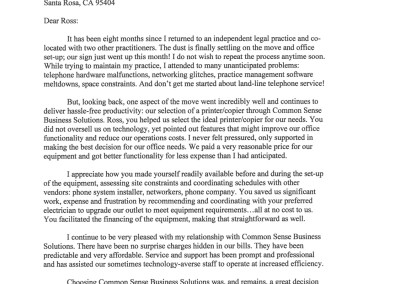 morley law group testimonial letter