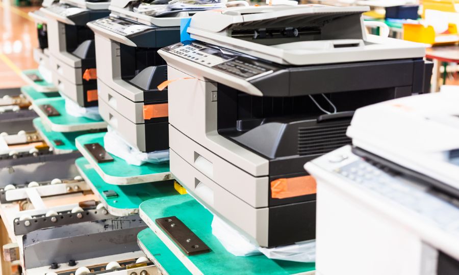 business copier production line